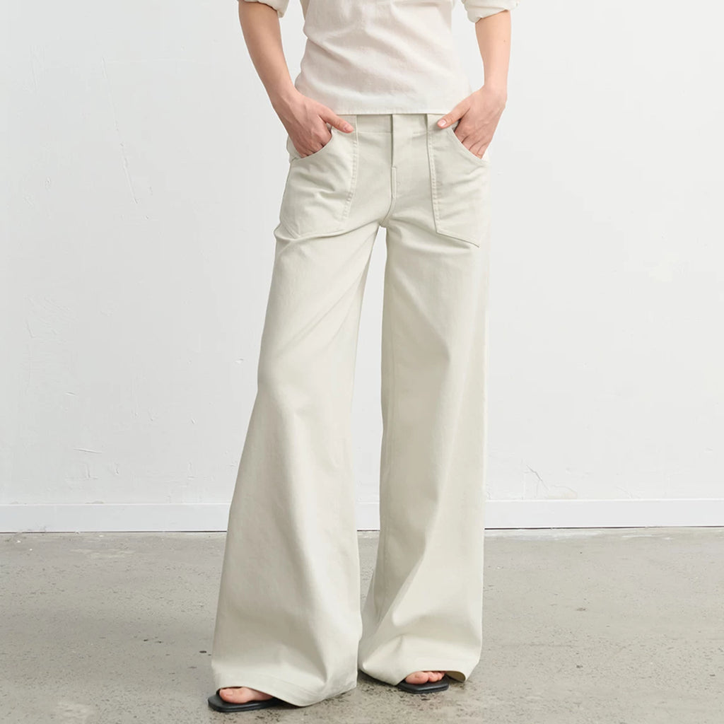 LINY LIBERTY Minimalist Old Low-rise Wide-leg Jeans