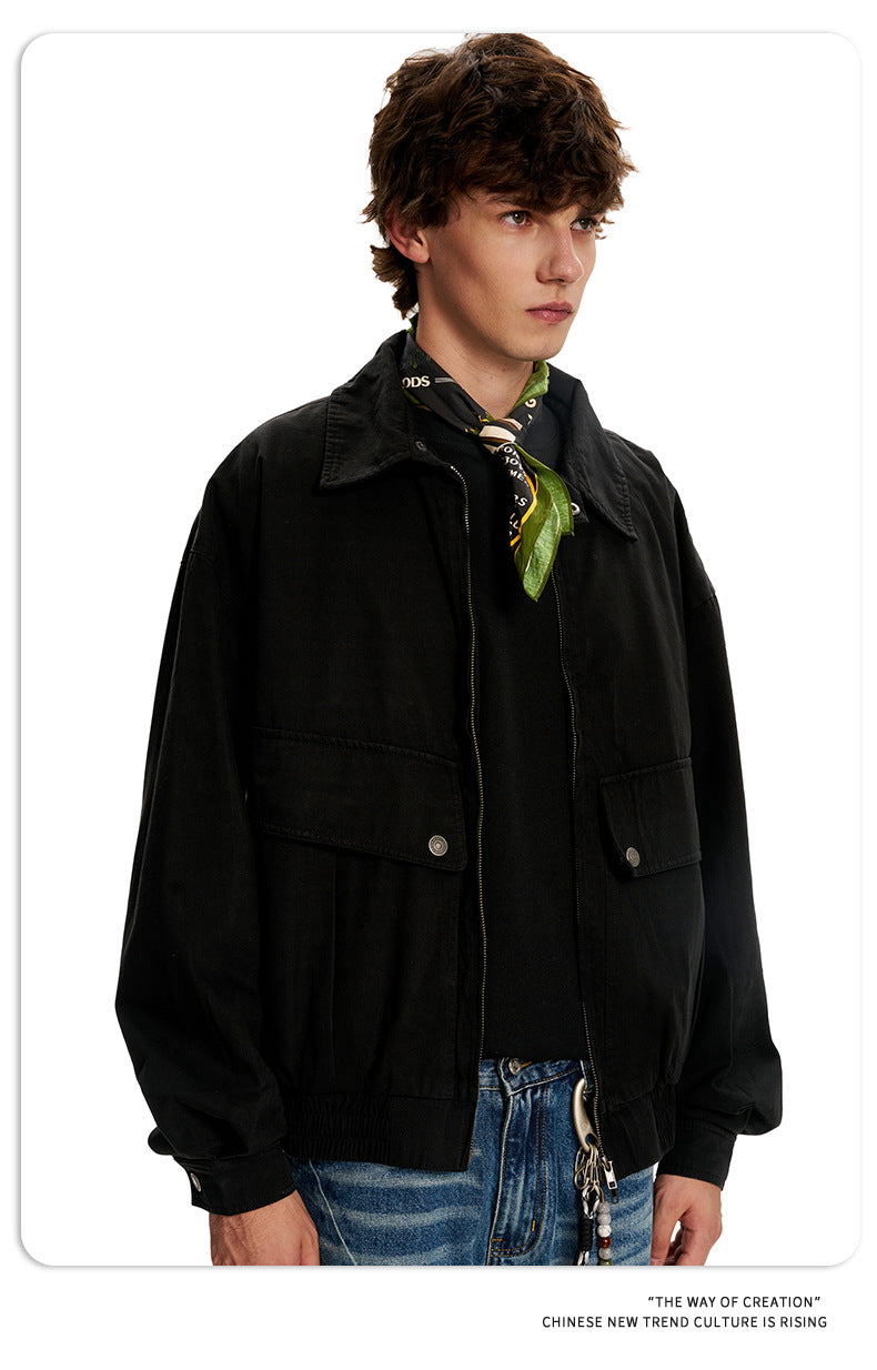 11KN Vintage Loose Lapel Casual Jacket