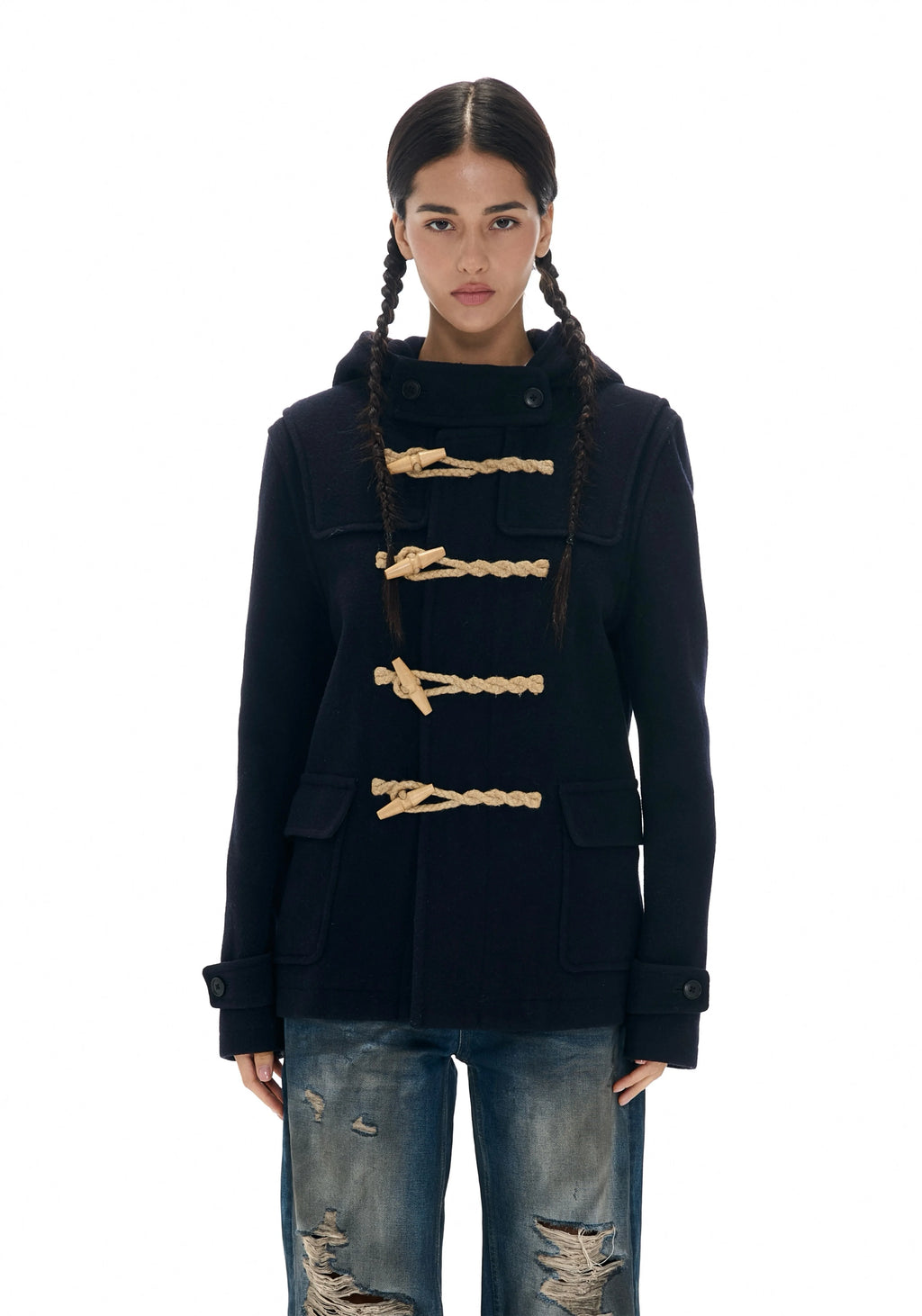 Two Little Guys Horned Hooded Padded Jackets