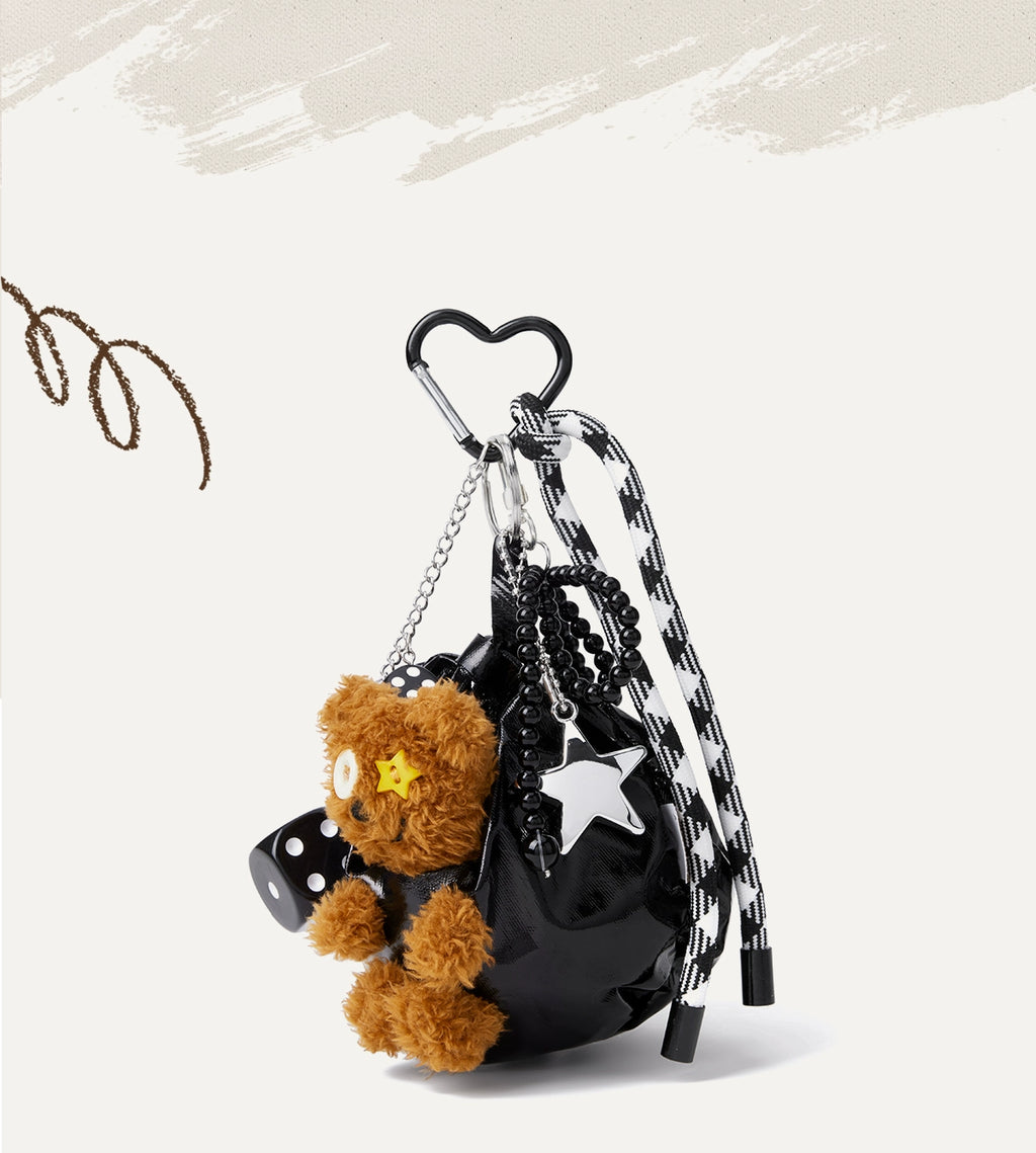 SmoSmos Plush Doll Bear Doll Bag Pendant