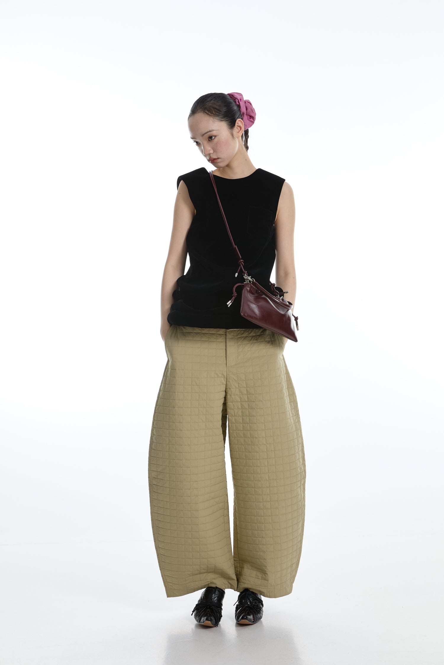 DirtySix Cow Split Leather Fran little cloud cowhide small bag