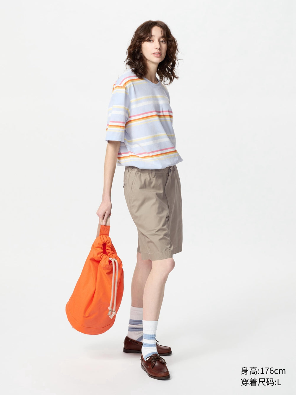 Uniqlo x JW Men's Women's Striped T-Shirt Short Sleeve T-Shirt Casual Fashion Versatile 25 New 477795