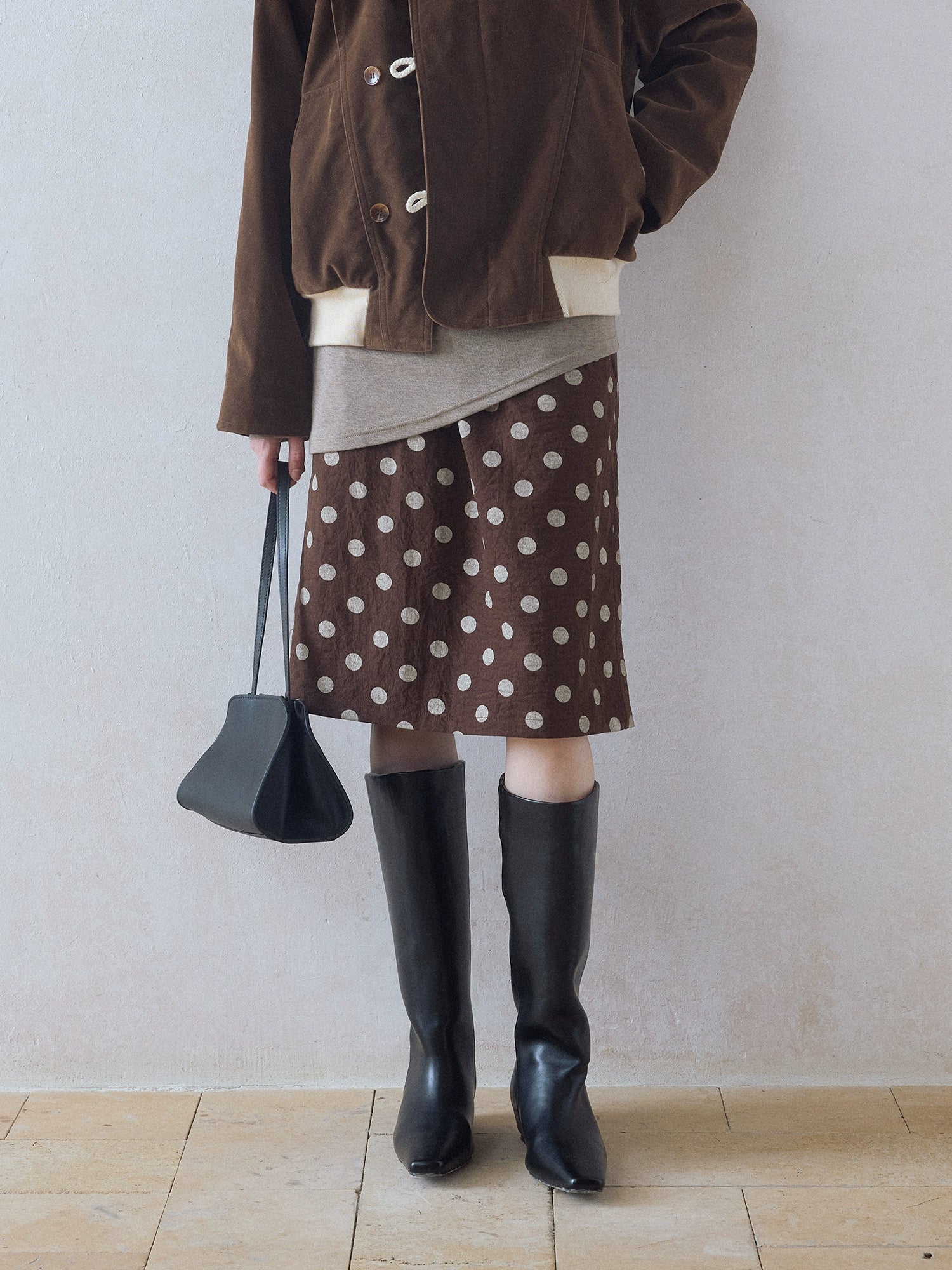 DIMC Retro Miu Polka Dot Skirt
