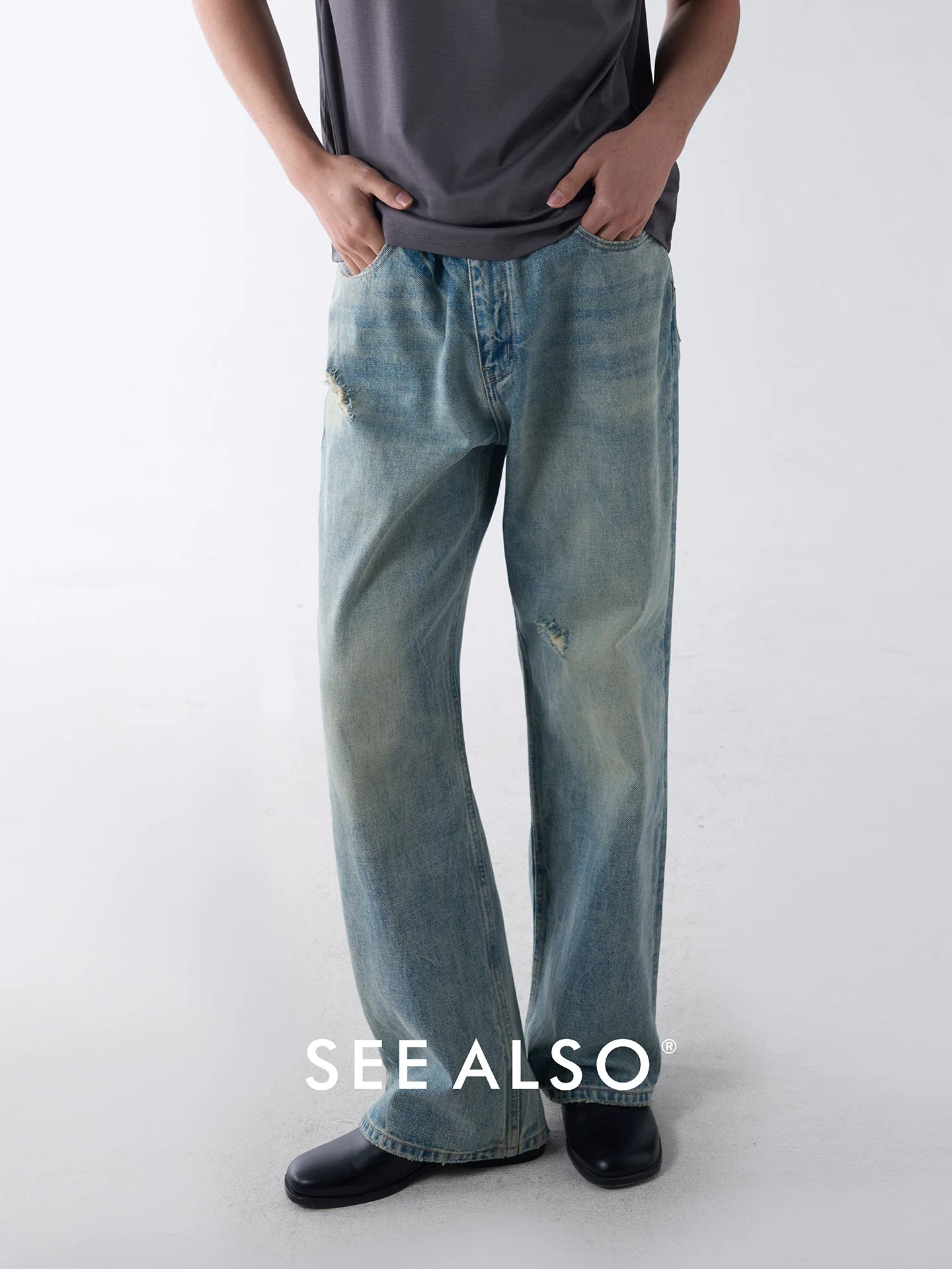 SEE ALSO Vintage Straight Ripped Jeans