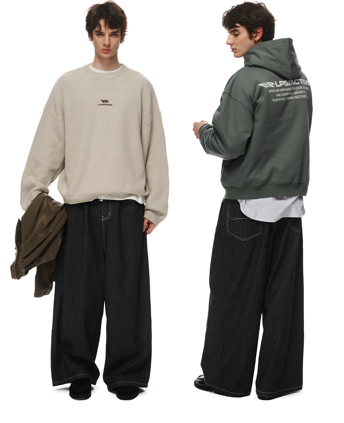 Loopsoon Vintage Striped Jeans