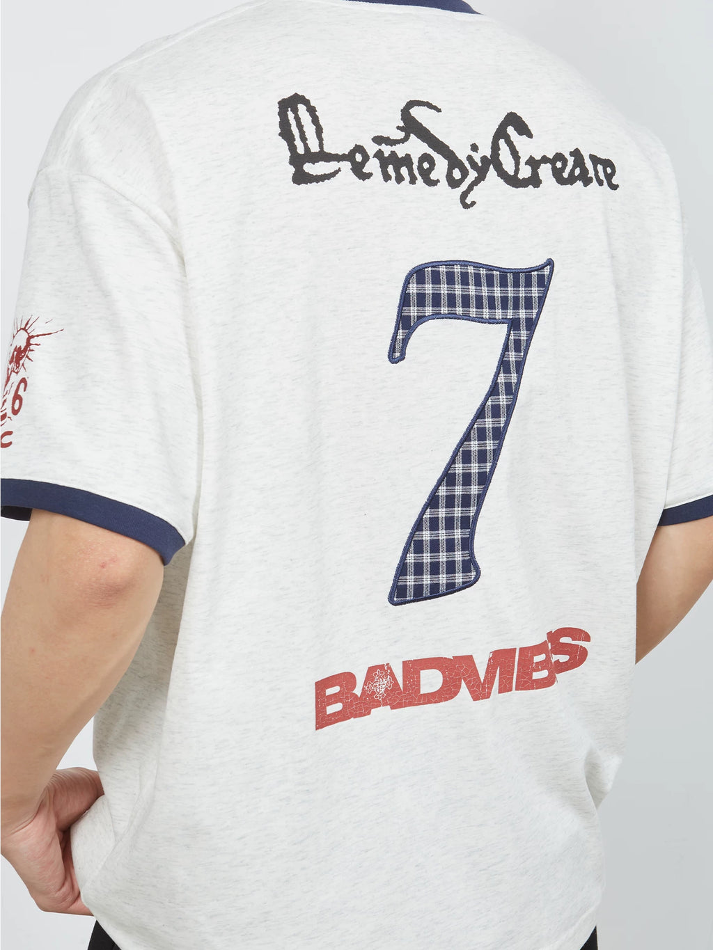 Remedy Vintage Loose Crew Neck Letter Print Tee