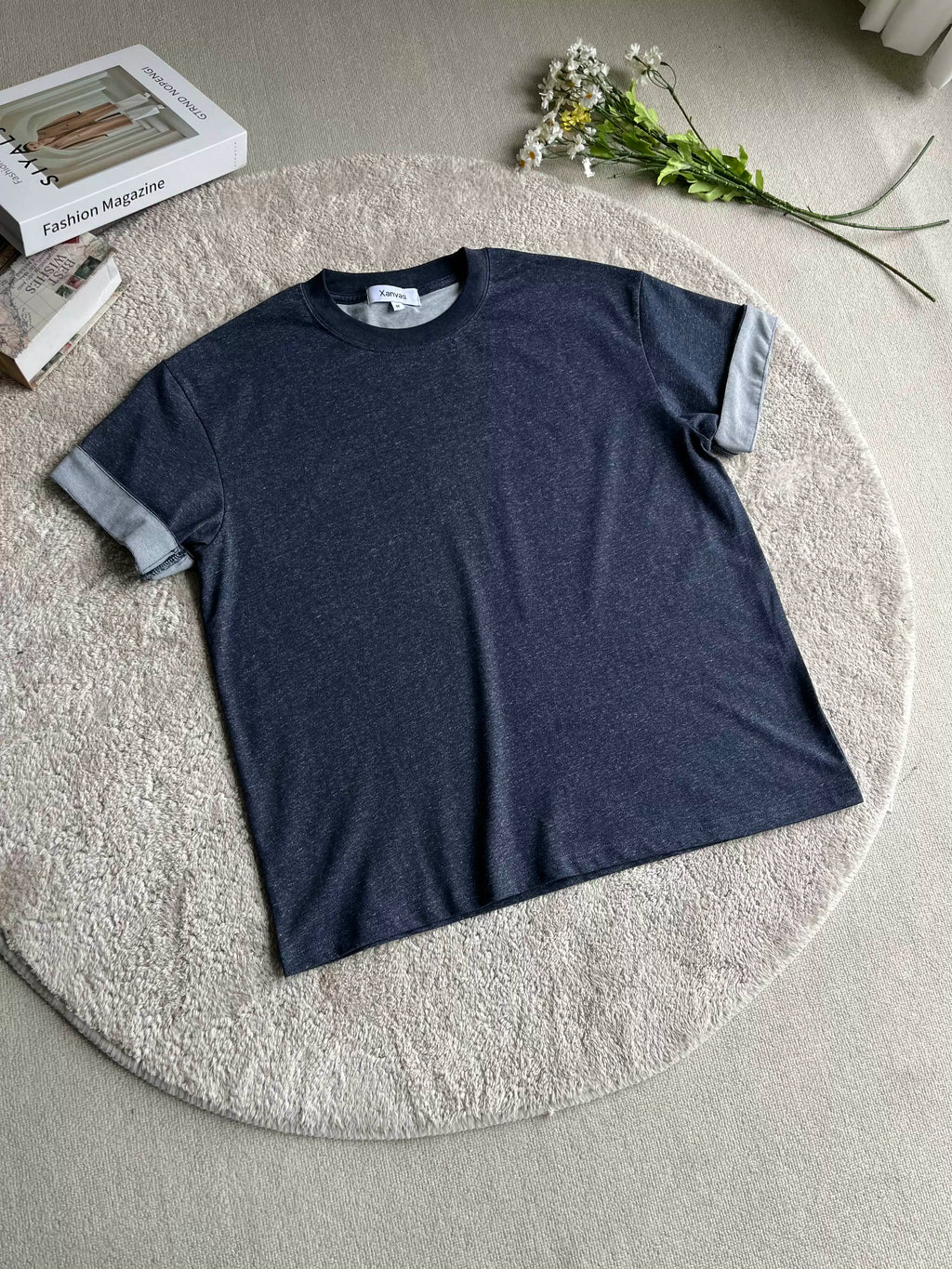 Xanvas Yarn Texture Casual Tee