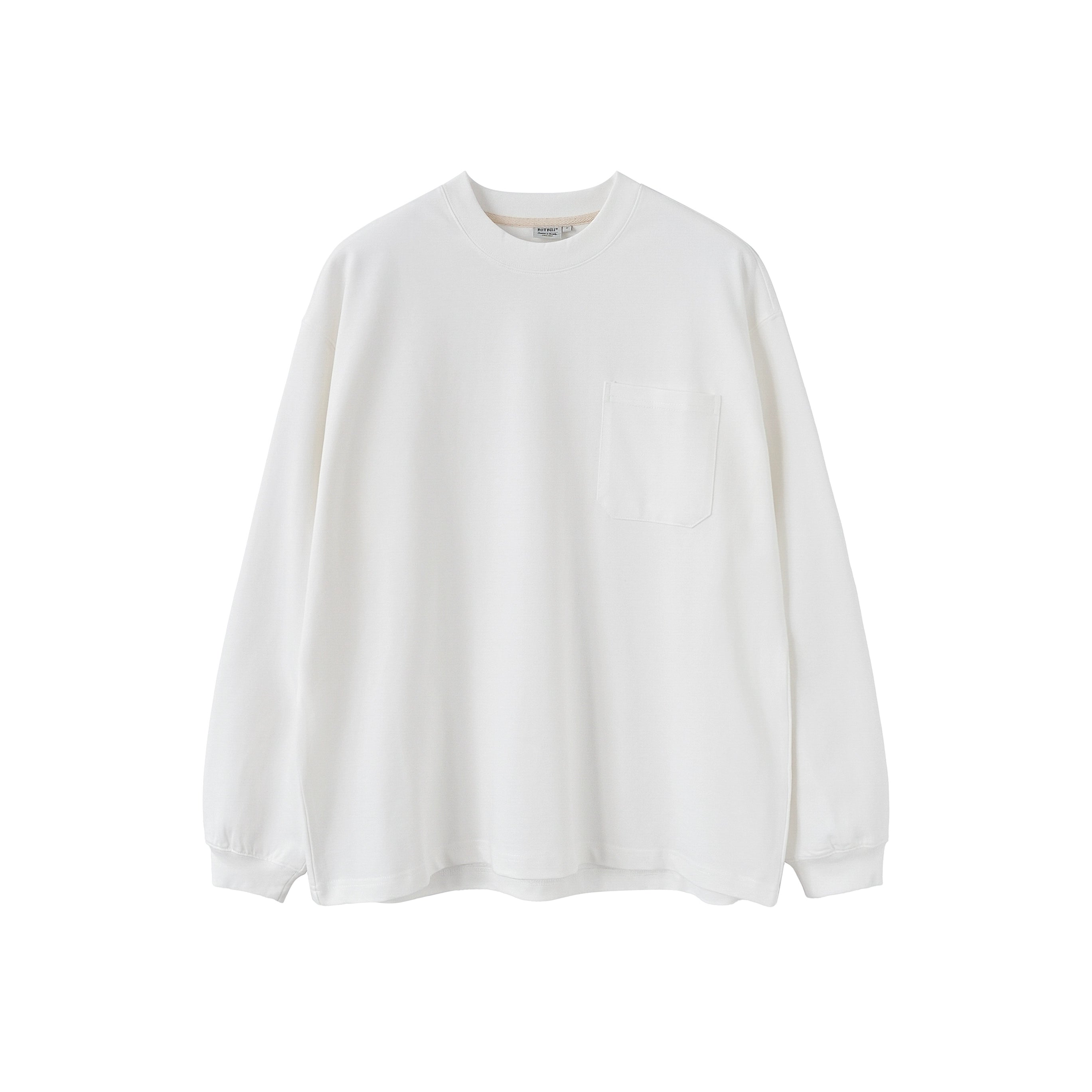 BUTTBILL Heavy 365G Washed Knitted Japanese Long Sleeve Tee