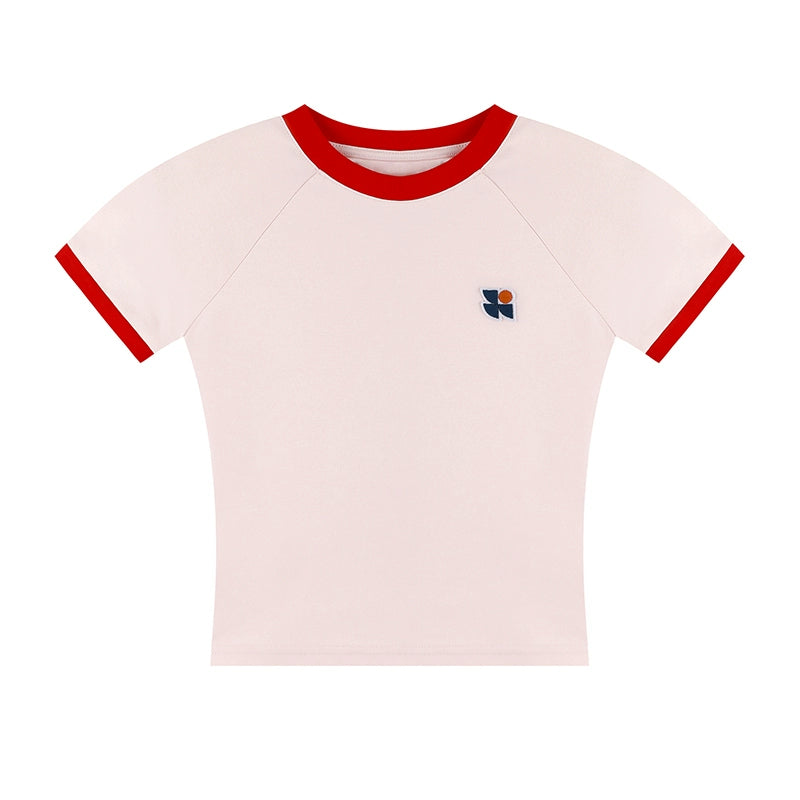 OWOX Color Matching Short Logo Slim and Thin Tee