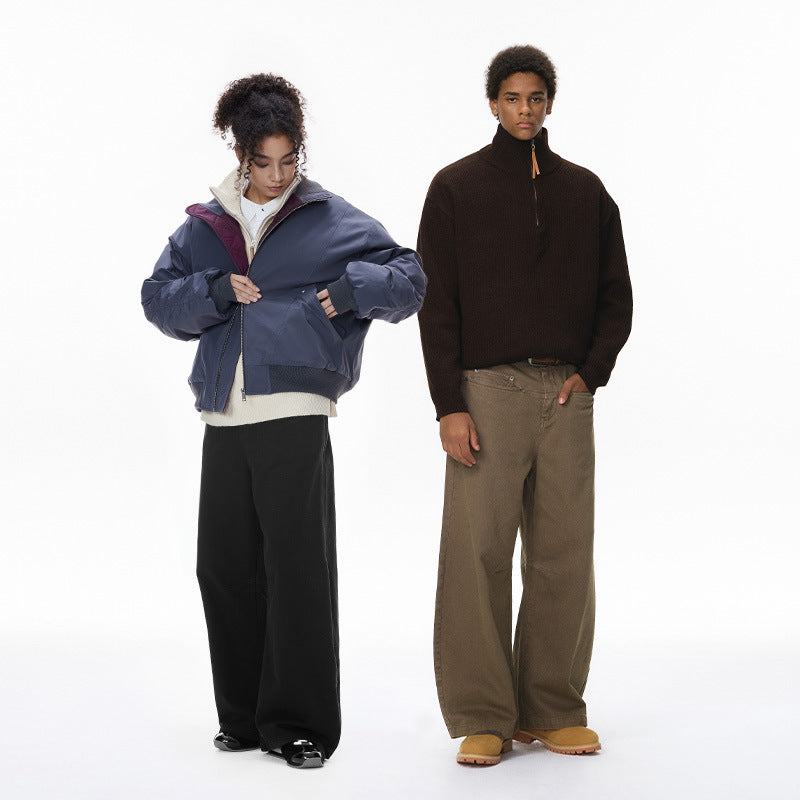 Inflation Rivet Wide Leg Vintage Scimitar Casual Pants