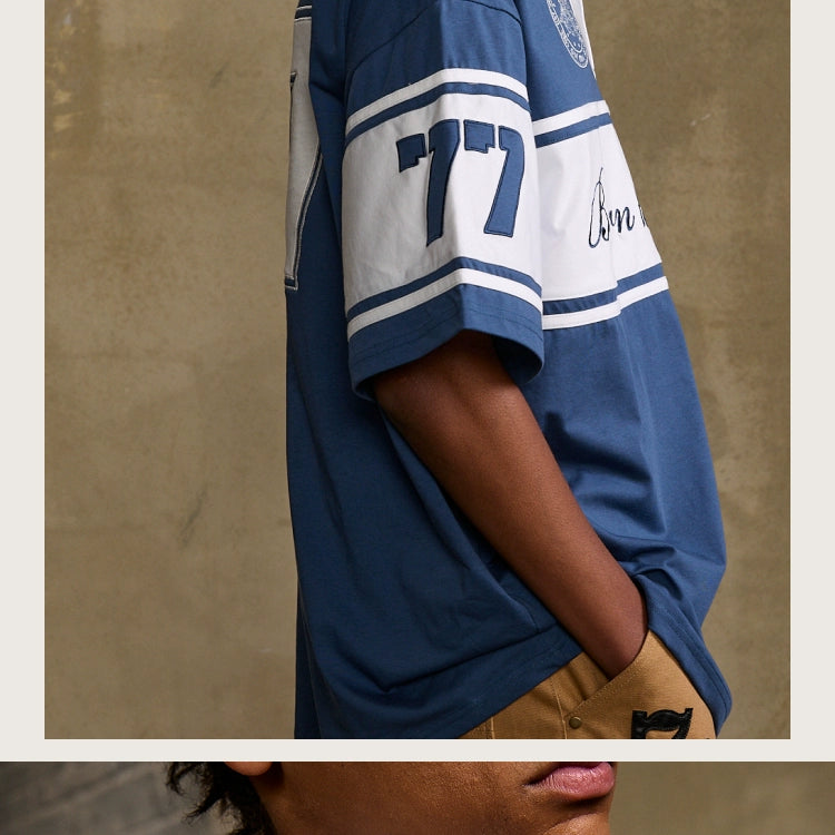 WildX Vintage Stitching Embroidered Polo Tee