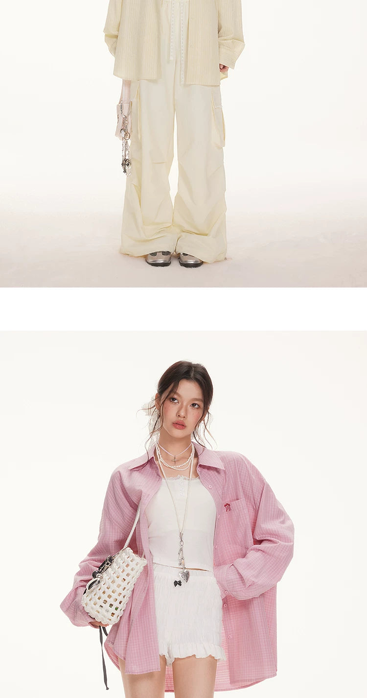 Imone Bow Plaid Shirt