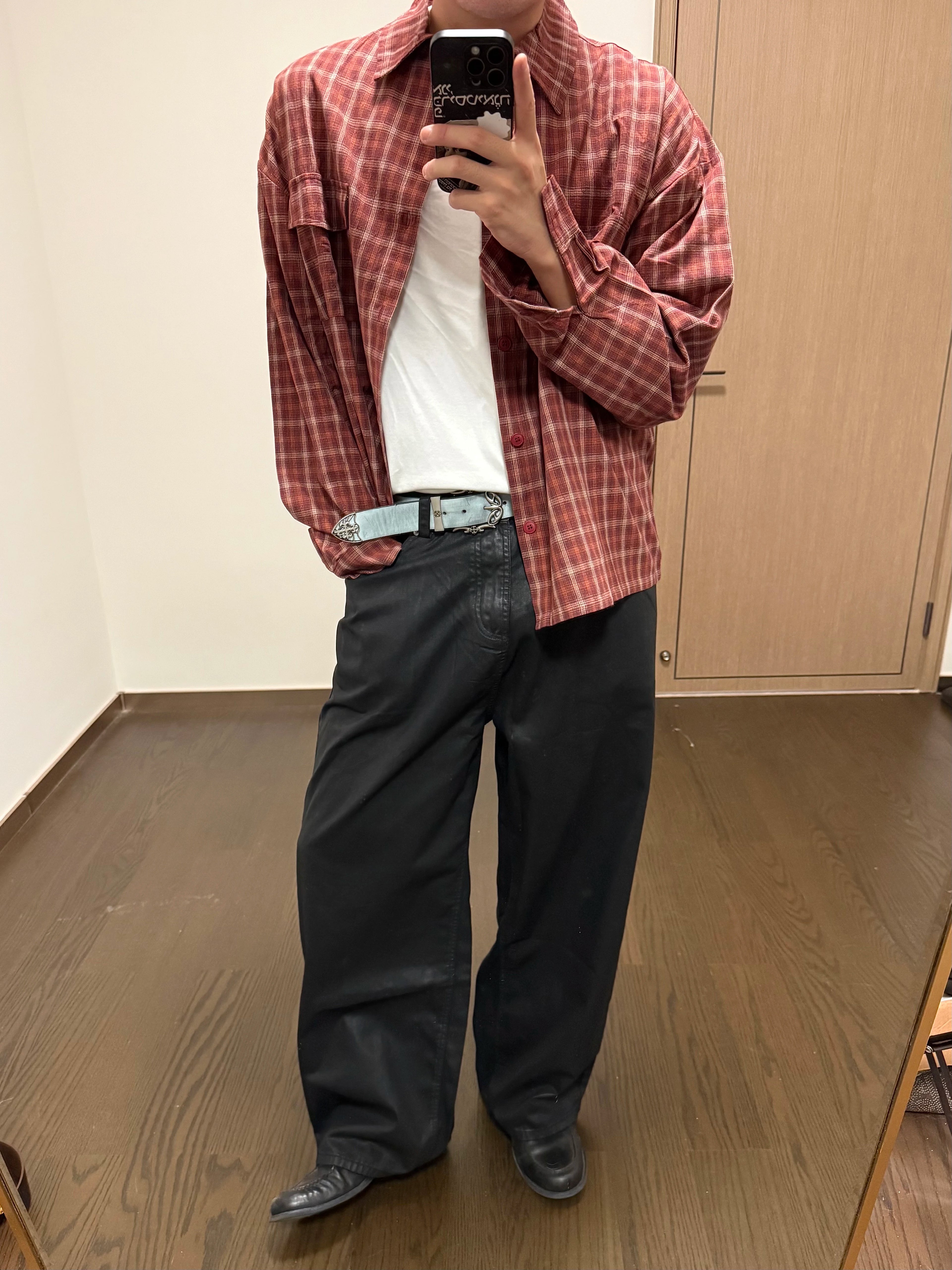 VOWPROGRESS Slack Plaid Shirt