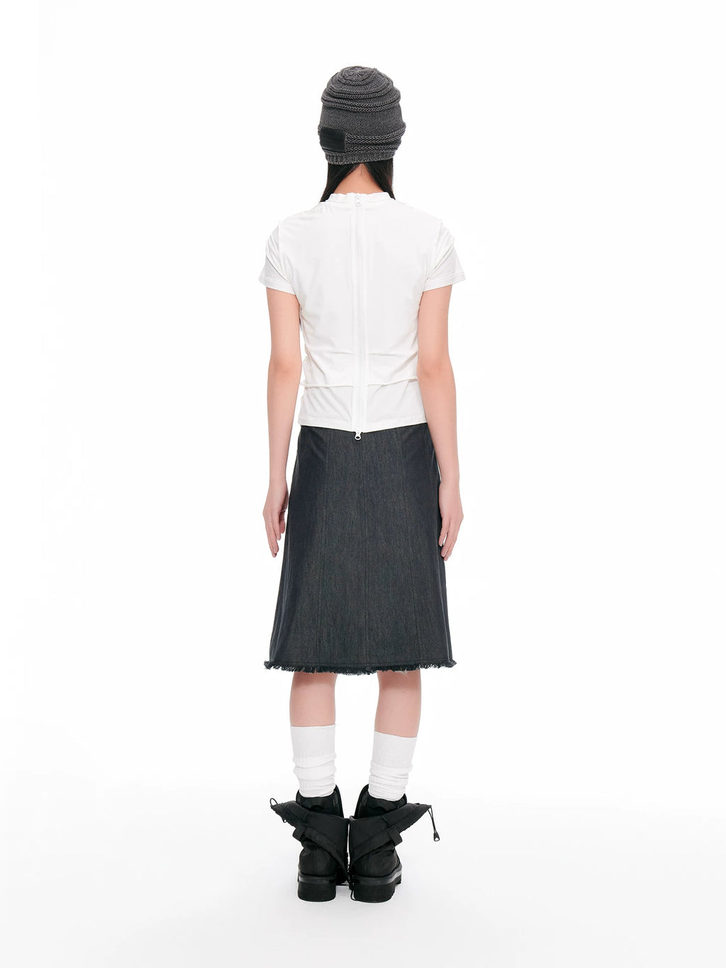 JIKOO Rule Pleated Multi-level Tee