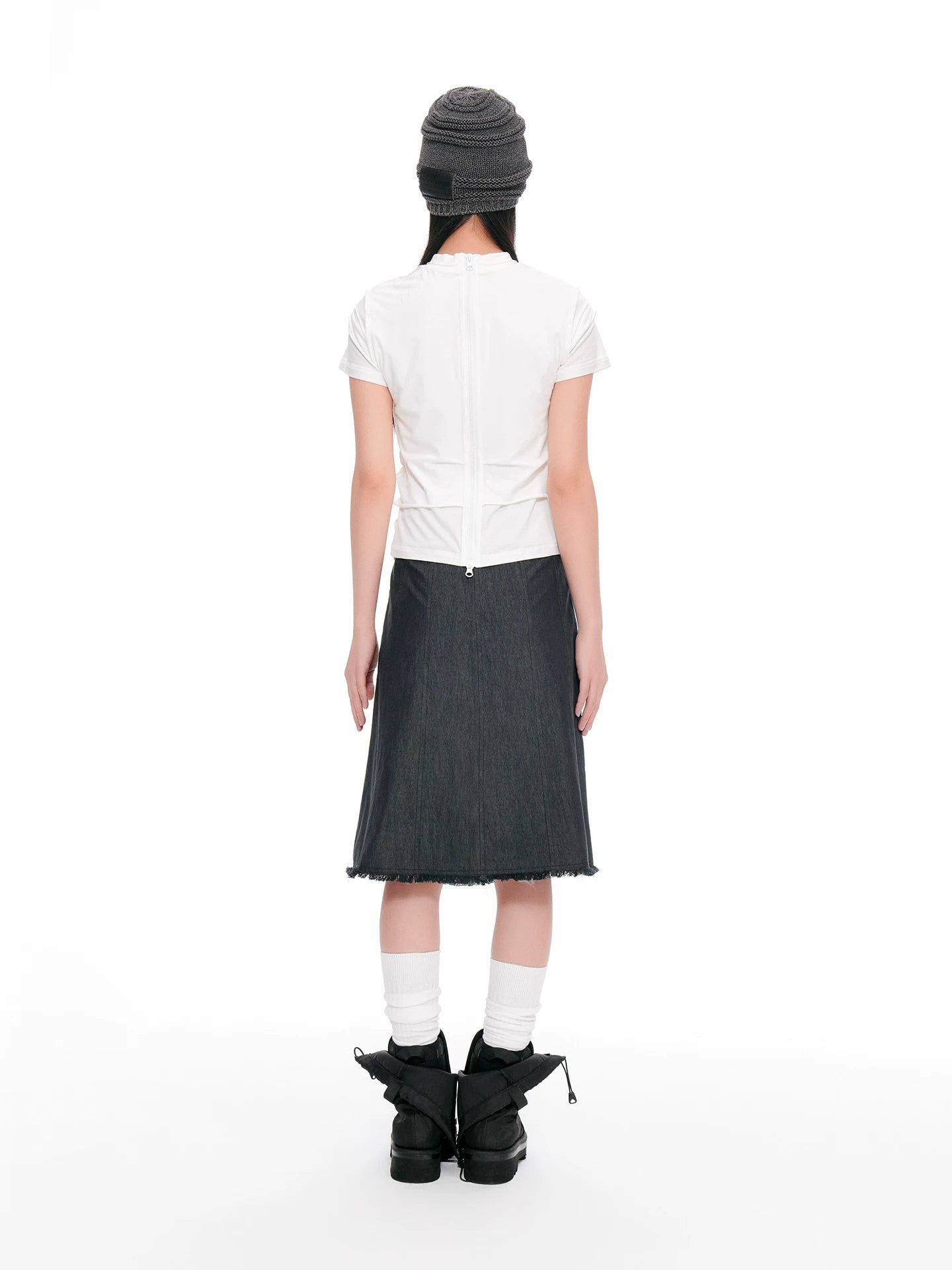 JIKOO Rule Pleated Multi-level Tee