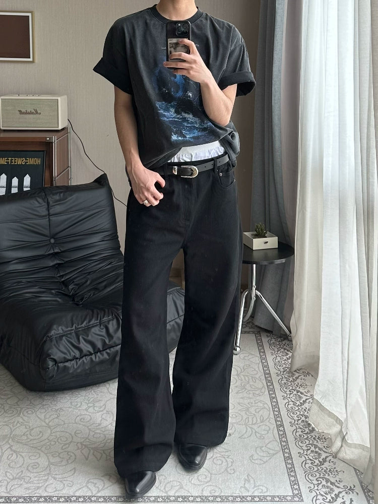 TumBlerine "Bermuda Triangle Mystery" Vintage Portrait Print Tee