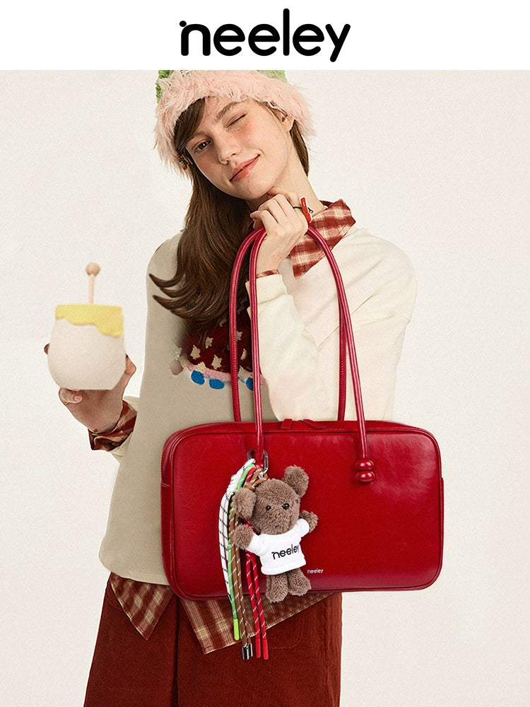 Neeley Leather Large Capacity Commuter Tote Bag