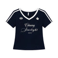 KANO Retro Letter Print Slim Tee