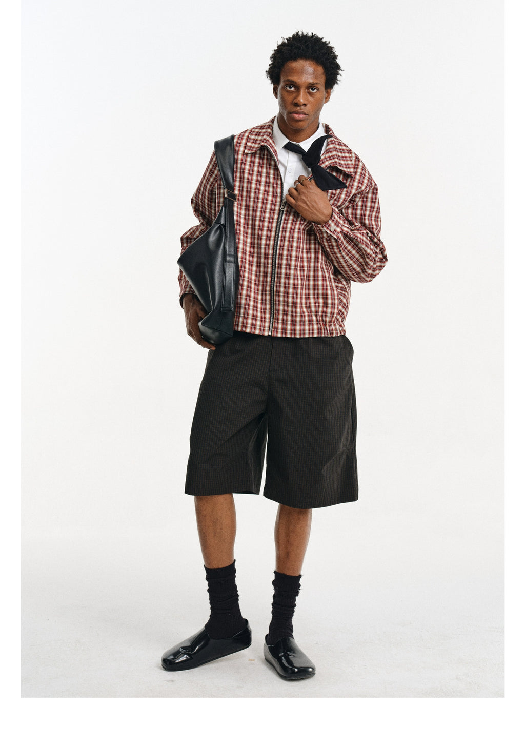 DIMC Casual Textured Plaid Jacket
