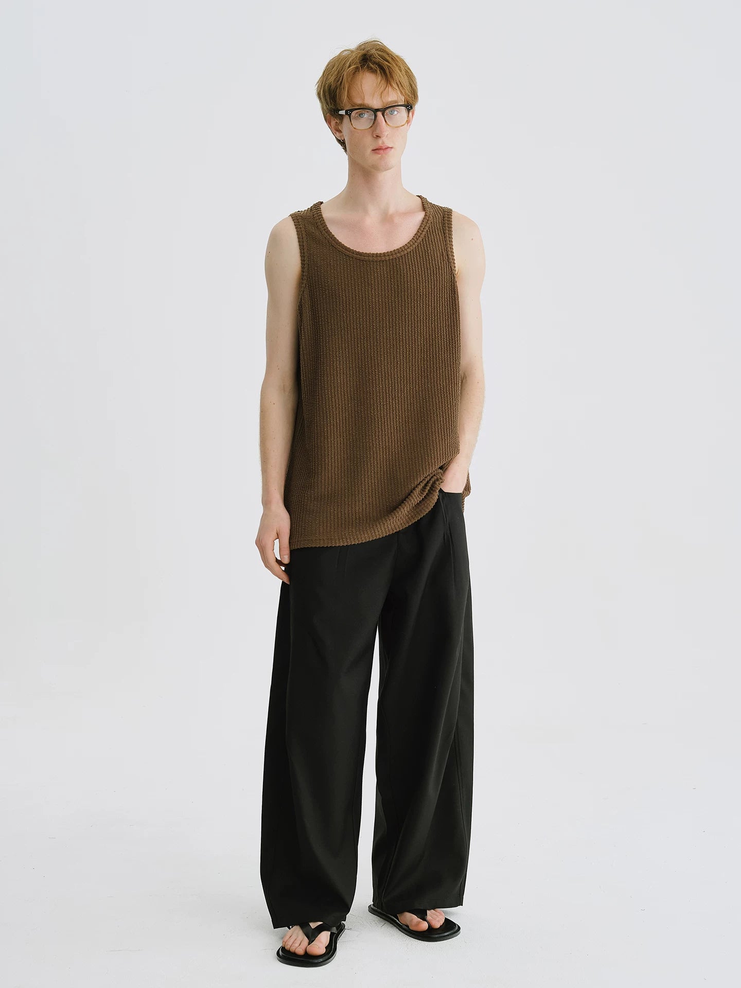LIVINGTOWN Vintage Lazy Knitted Vest