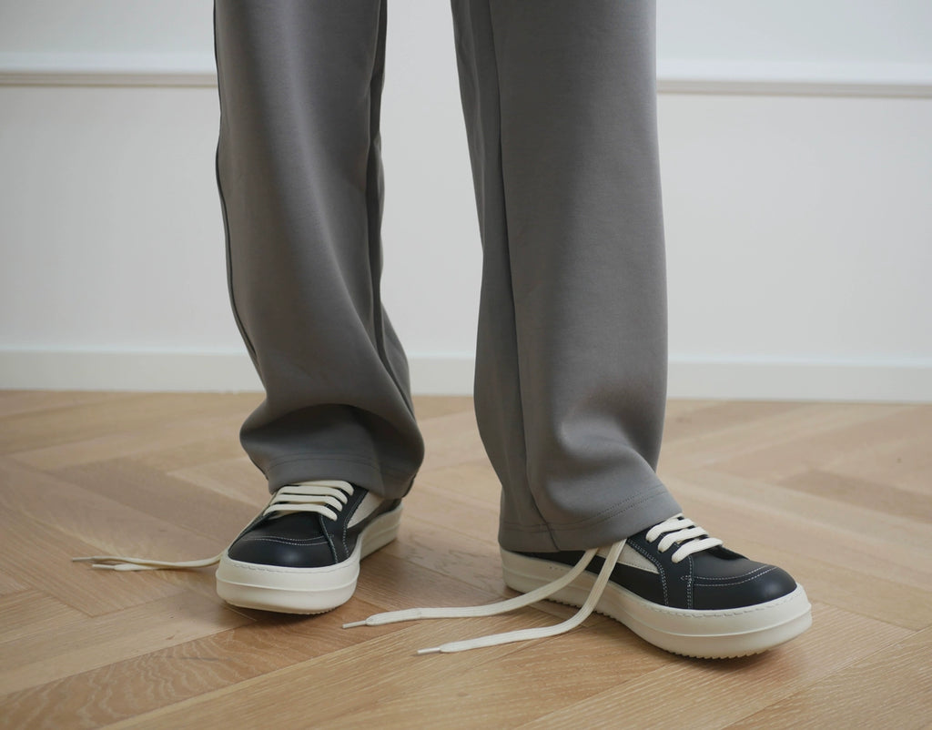 NO LOGO Low-top Cowhide Heightening Board Shoes