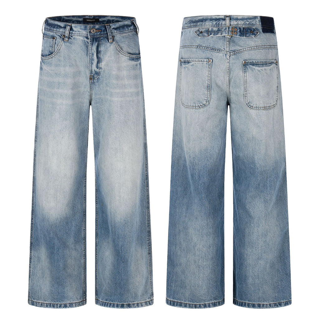 11KN Vintage Casual Straight Old Jeans