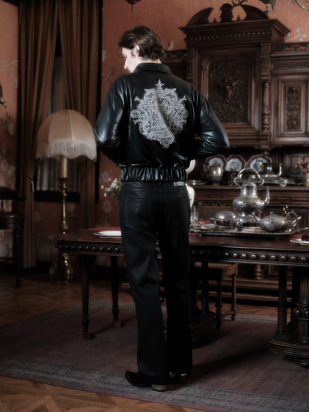 WANNA LAB Embroidered Corner Jacket