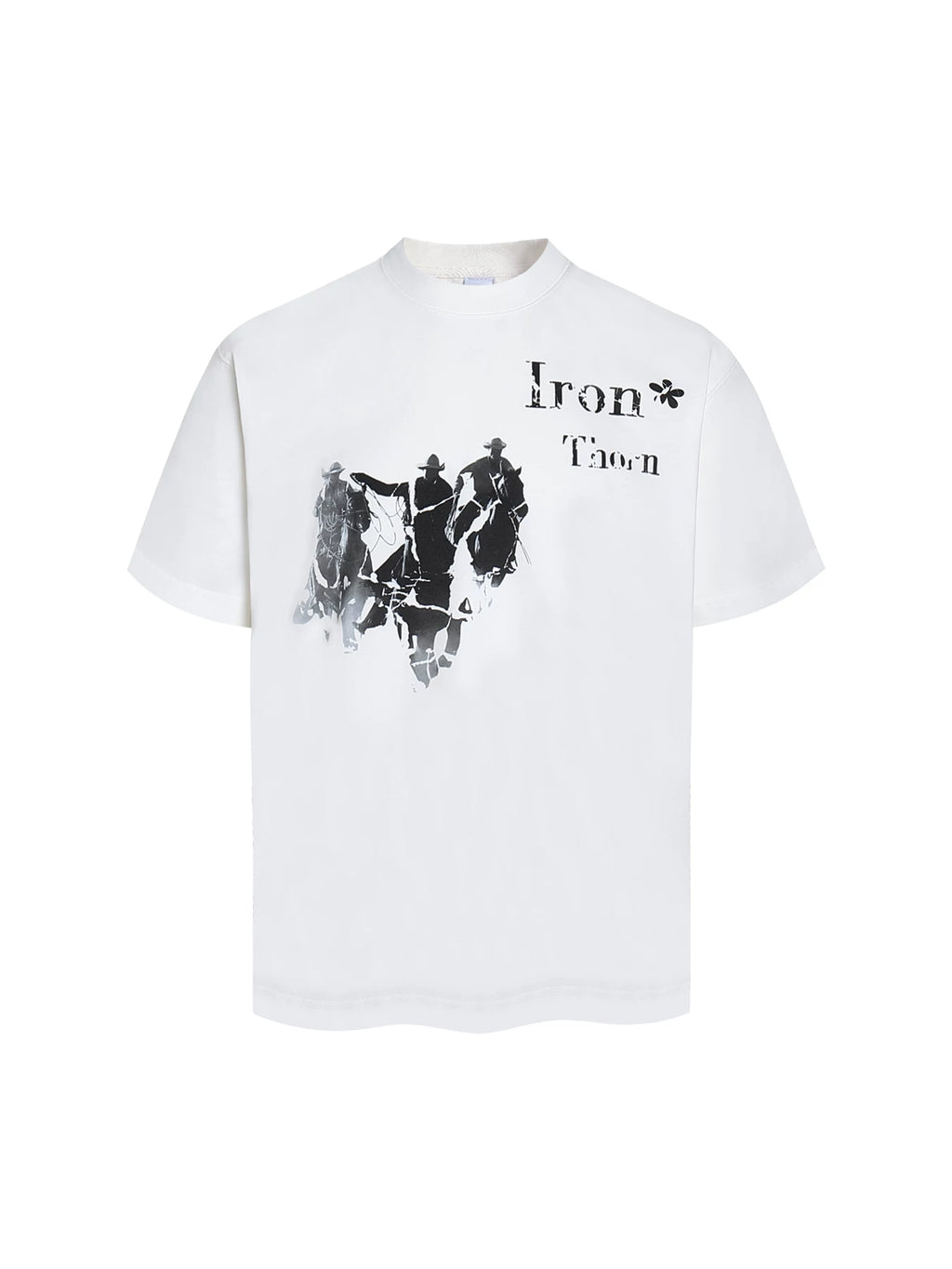 Ironthorn Wild West Denim Print Loose Tee