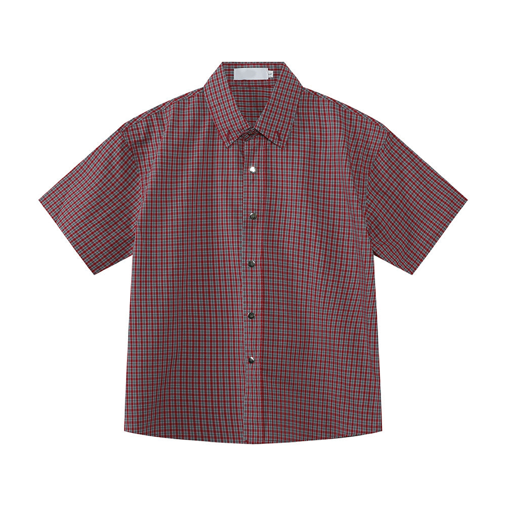 MTLCLOTHES Loose and Versatile Retro Korean Half-sleeved Shirt