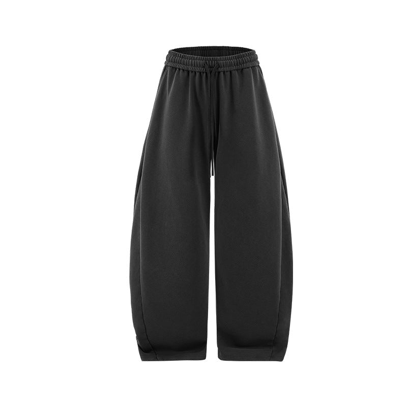 Inflation Casual Wide-leg Washing Scimitar Sweatpants