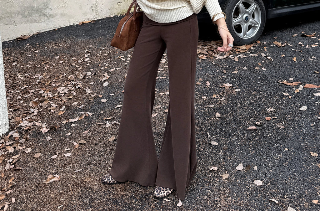 Audwyn Loose and Skinny Elastic Knitted Pants