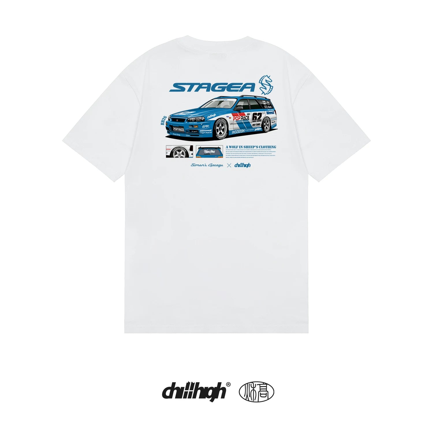 ChillHigh Simon Magic Garage Print Casual Tee