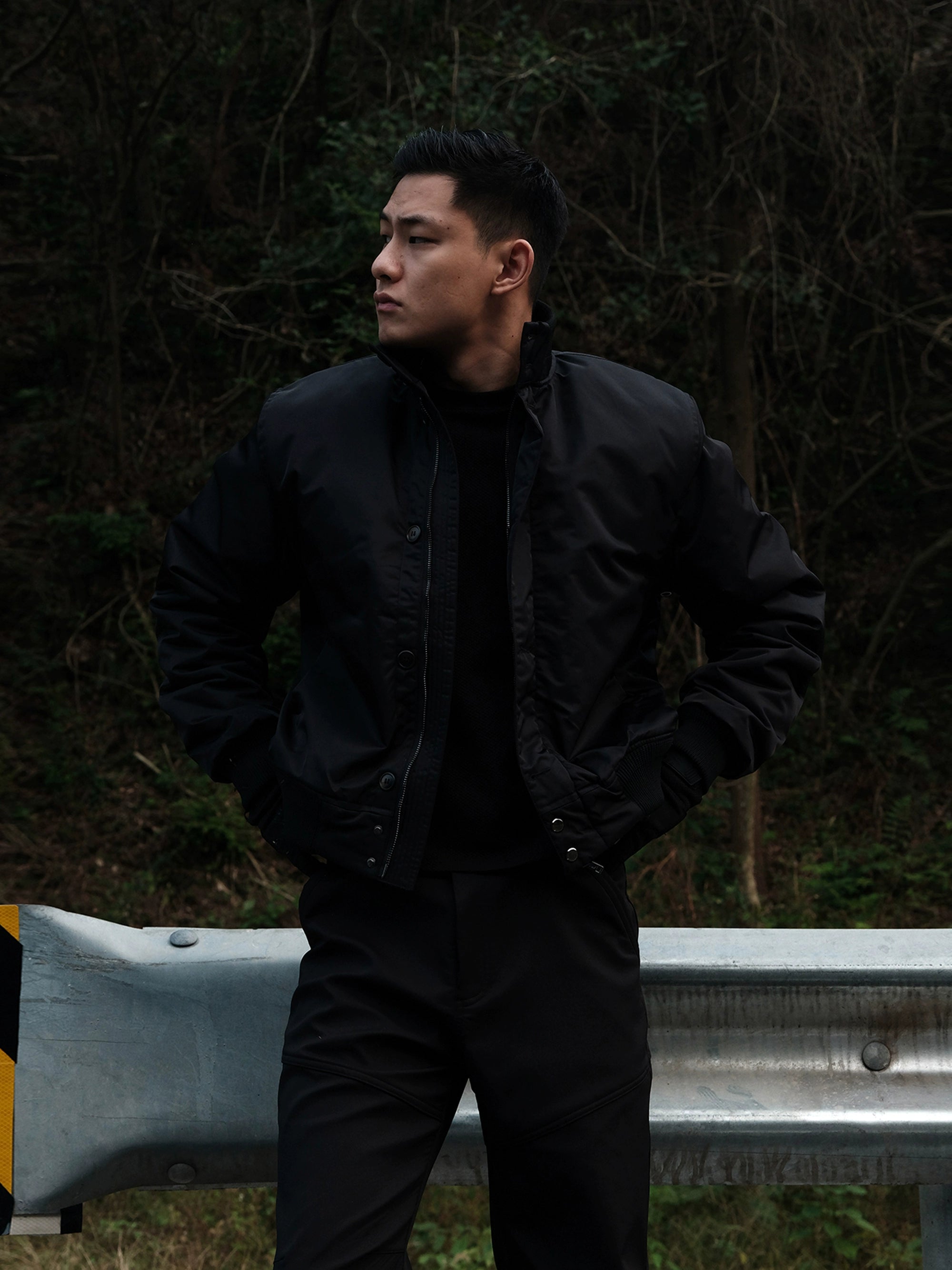 GTAL Stand-up Collar Thermal Printed Jacket
