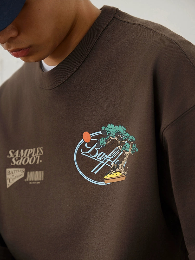 Battles Potted Sparrow Retro Casual Tee
