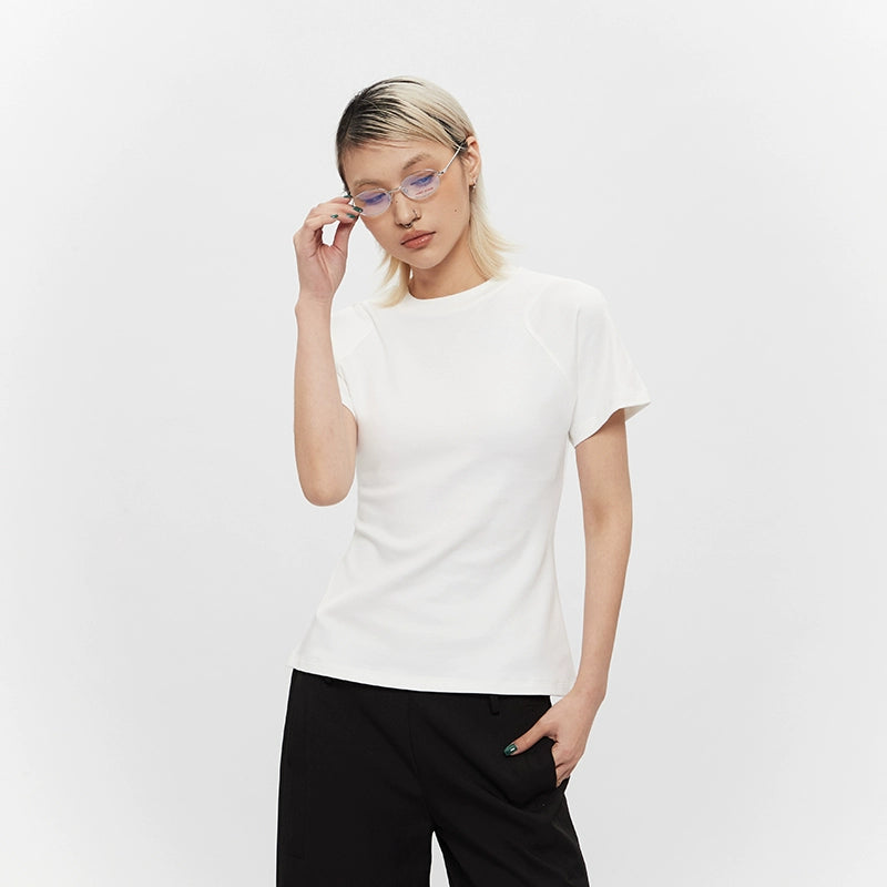 AIRHOOD Front Shoulder Slim and Thin Versatile Tee