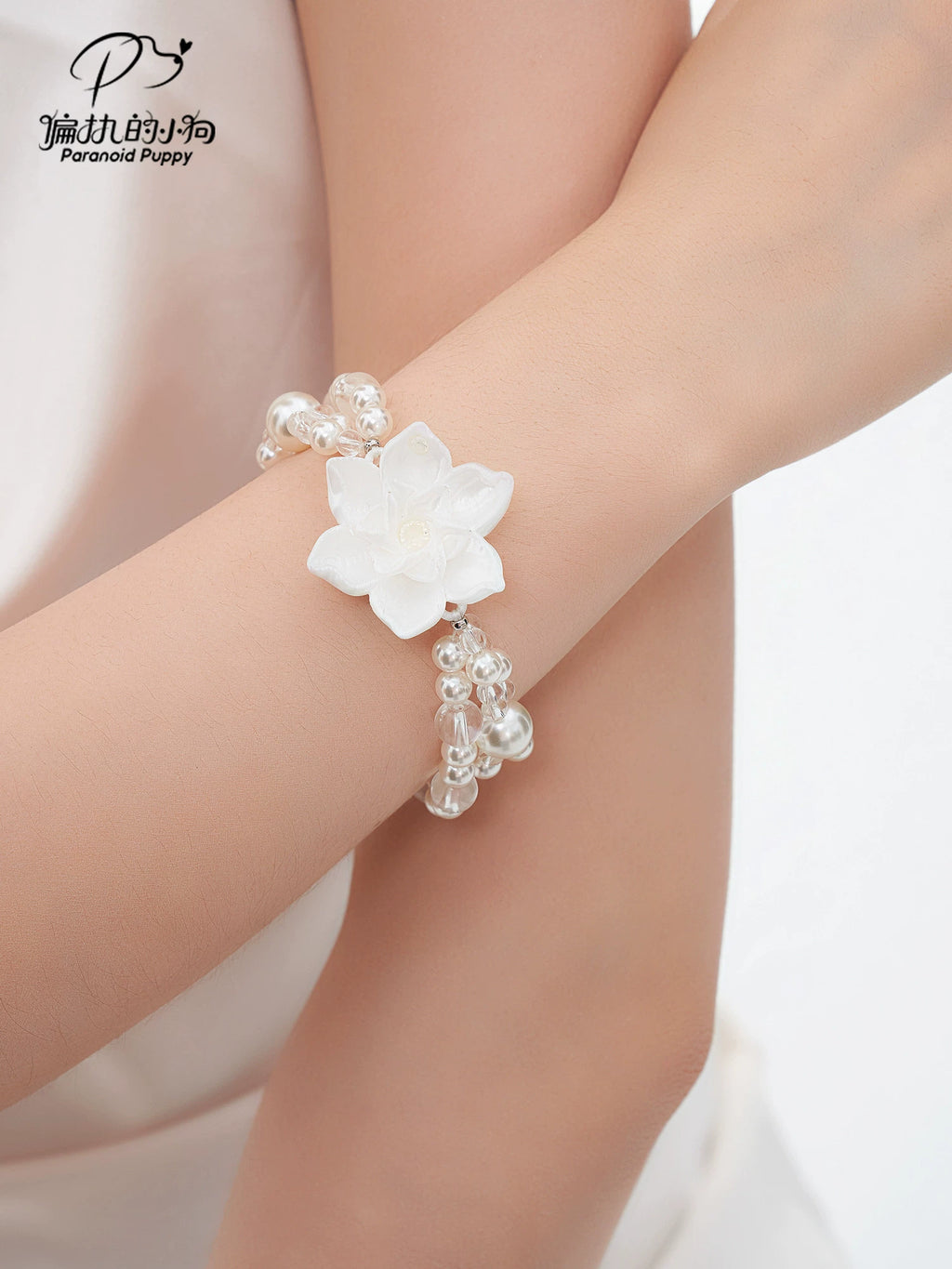 ParanoidP Flower Pearl Bracelet