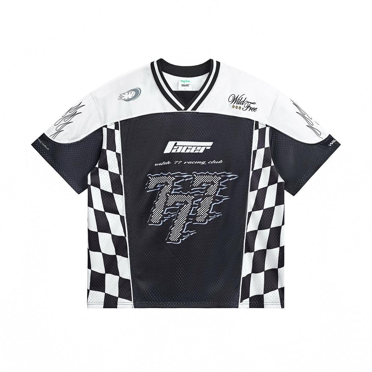 WildX Mesh Jersey Retro Trend Breathable Tee