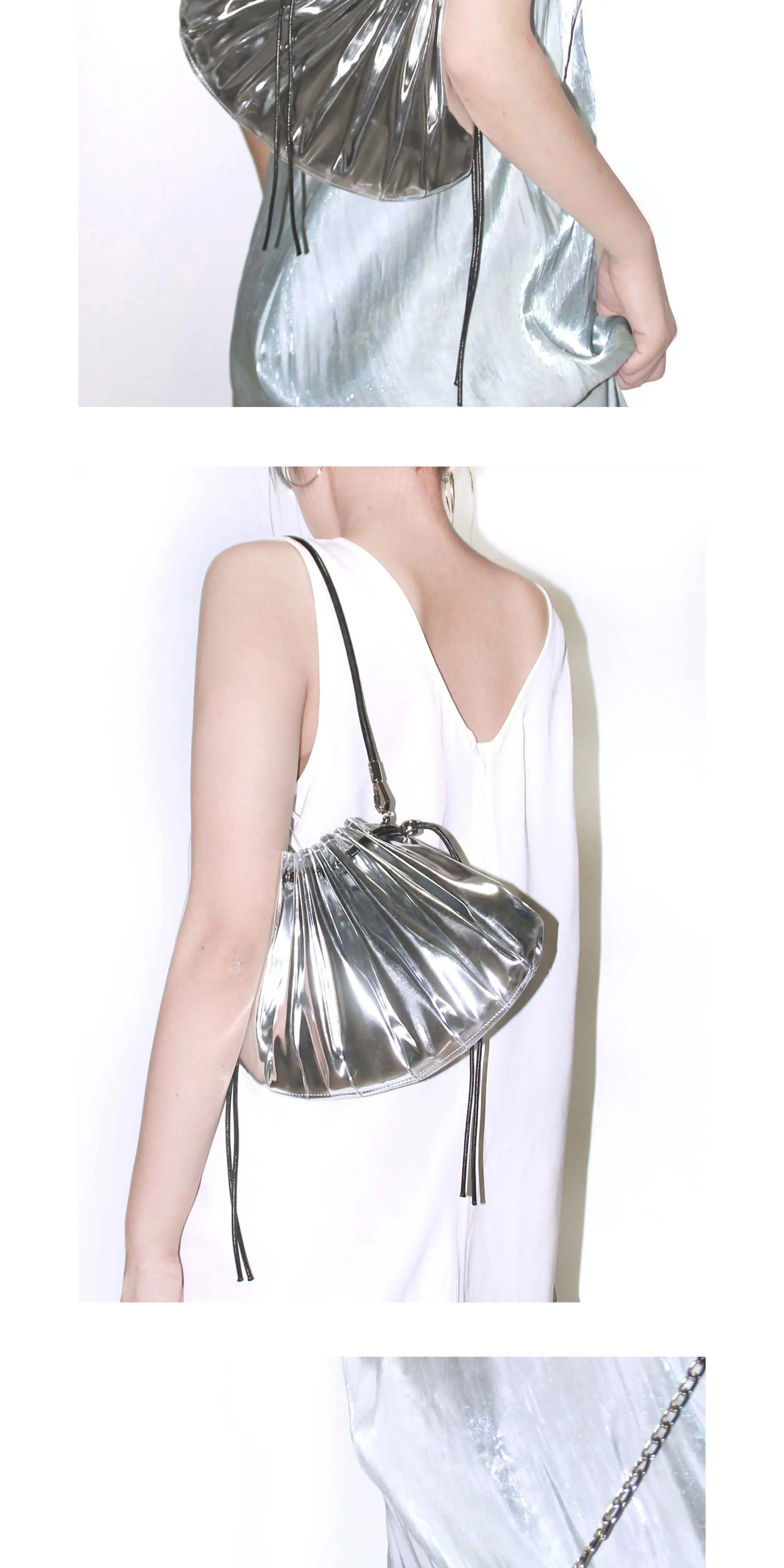 Heelwood Pleated Armpit Messenger Bag