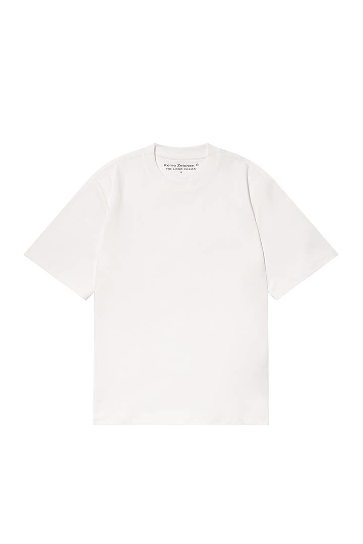 NO LOGO Summer Solona Boxy Wide-Fit Small Neckline Solid Basic Tee