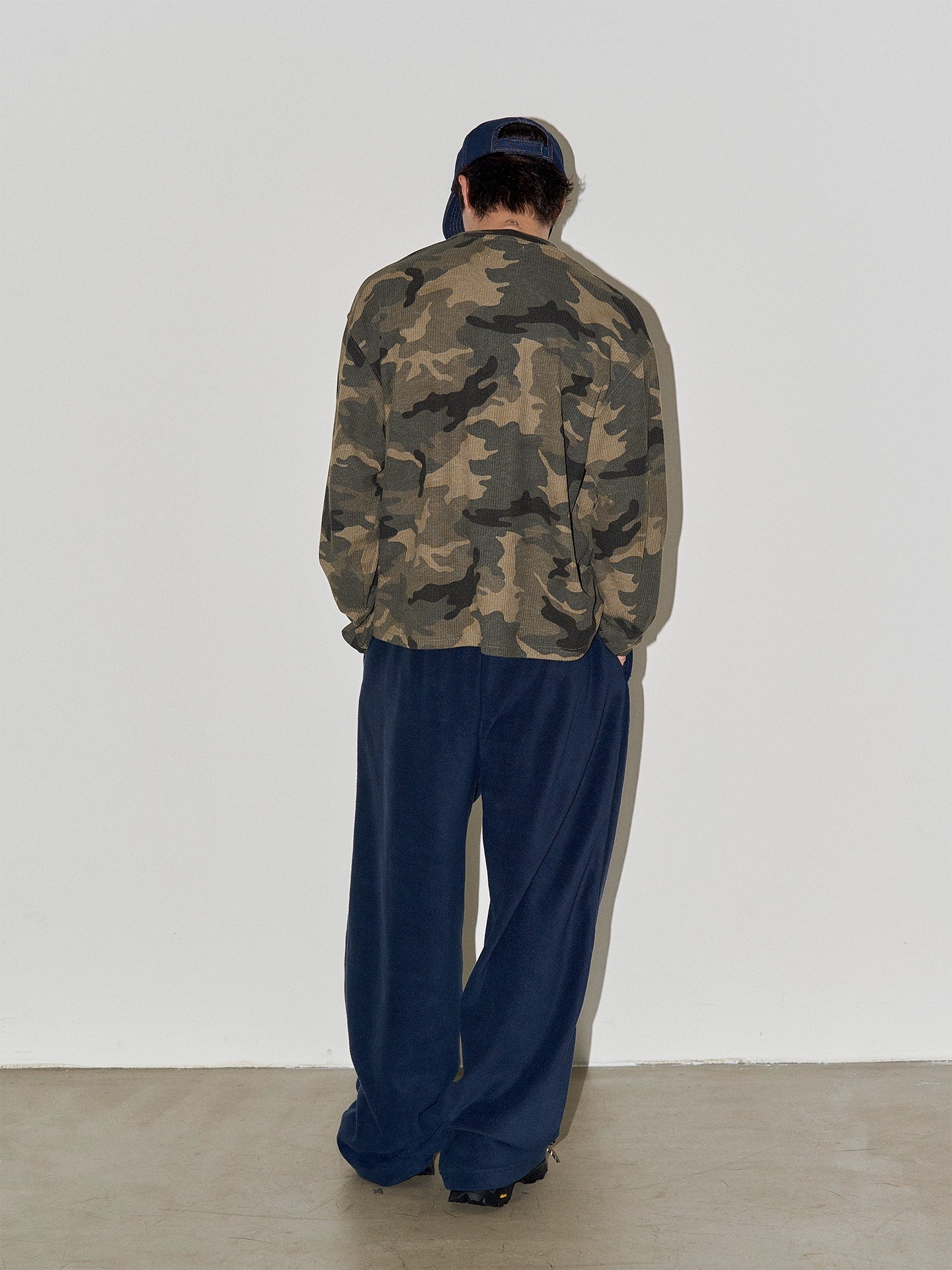 LIBERAFIT Camouflage Waffle Embroidery Long Sleeve