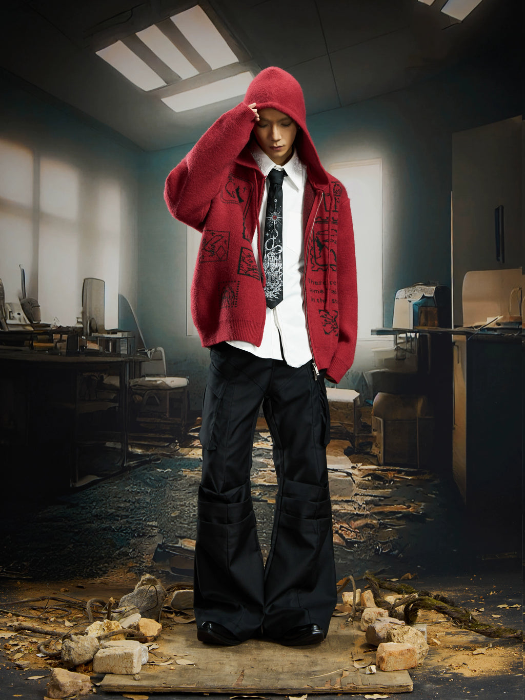NOMANIAI Pleated and Versatile Trousers