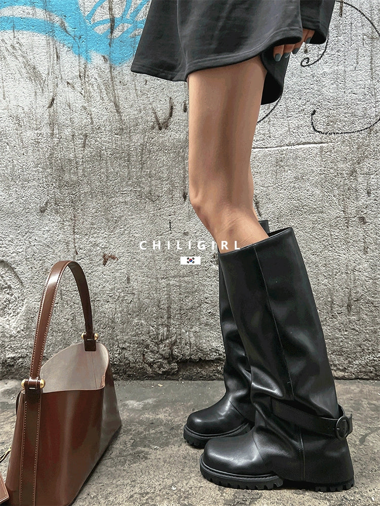 CHILIGIRL Temperament Versatile Mid-range Boots