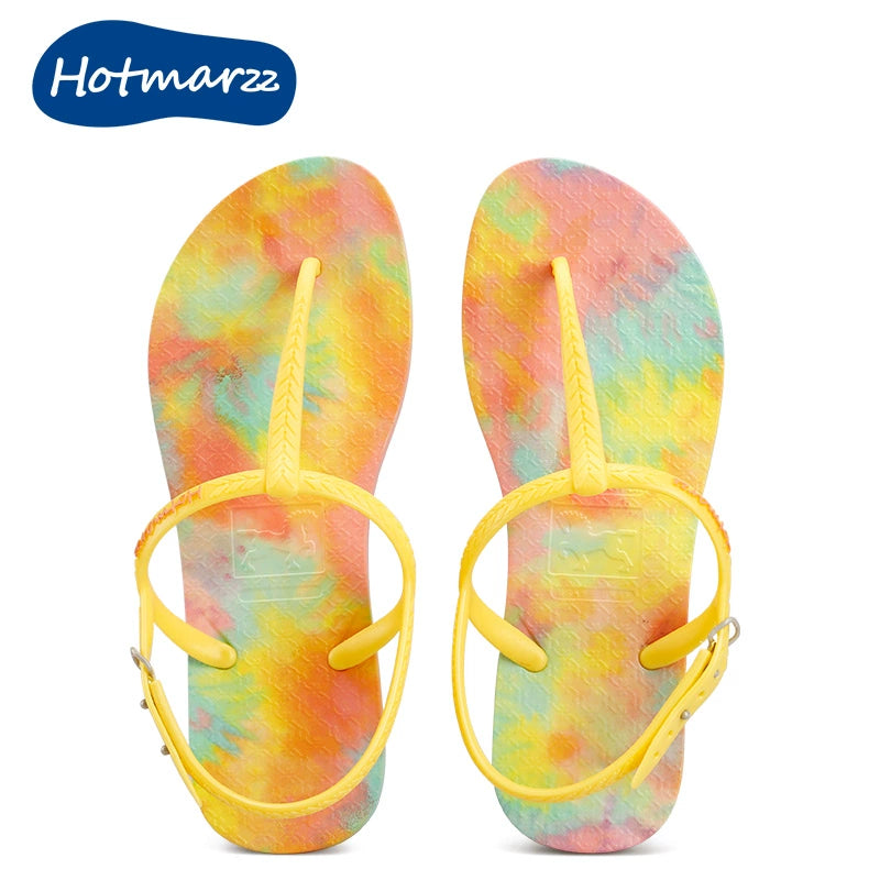 Hotmarzz Premium Non-slip Beach Pinch Strap and Cool Slippers
