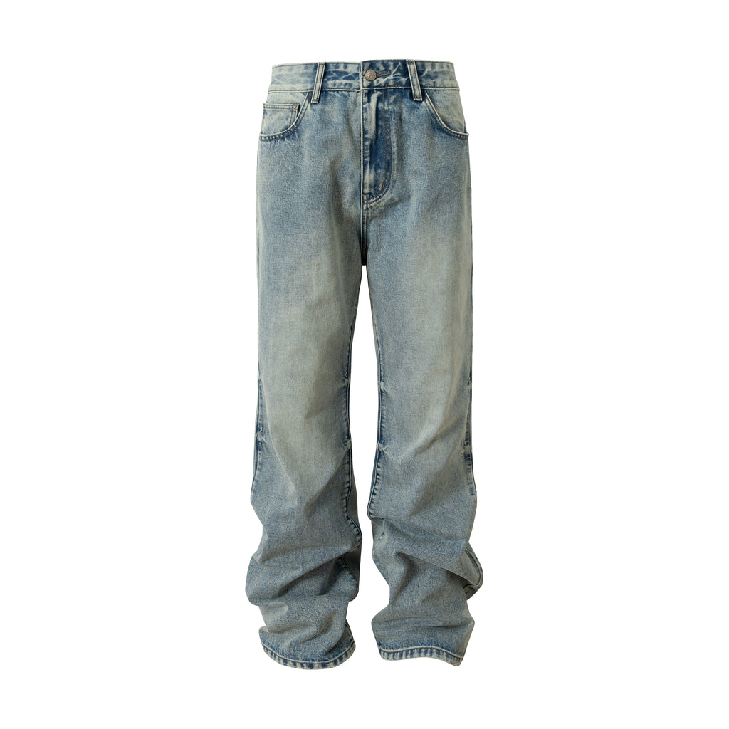 YADcrew Retro Cat Beard Loose Casual Jeans