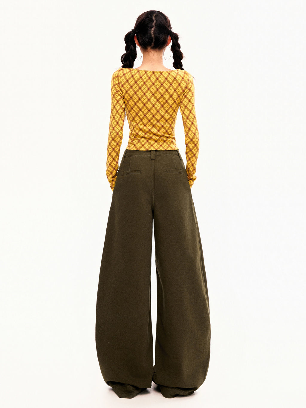 KPSR Vintage Pleated Scimitar Jeans