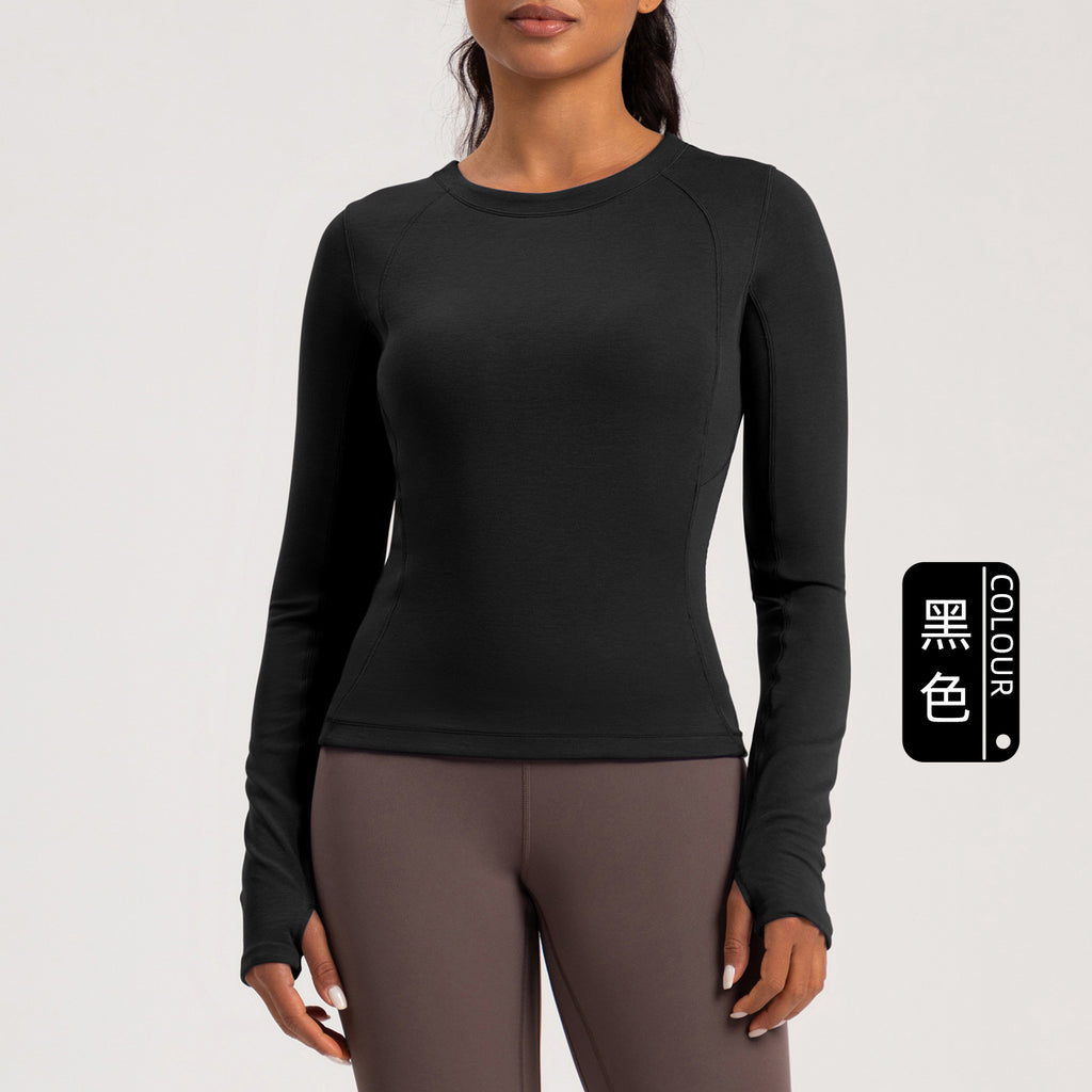 Athena Lulu Crew Neck Skinny Long Sleeves