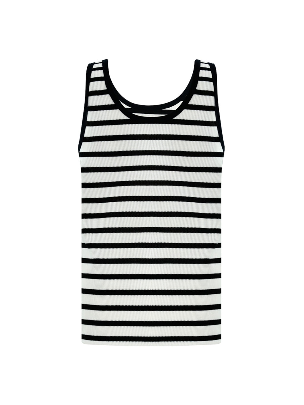 FUNKYFUN Contrasting Striped Vest