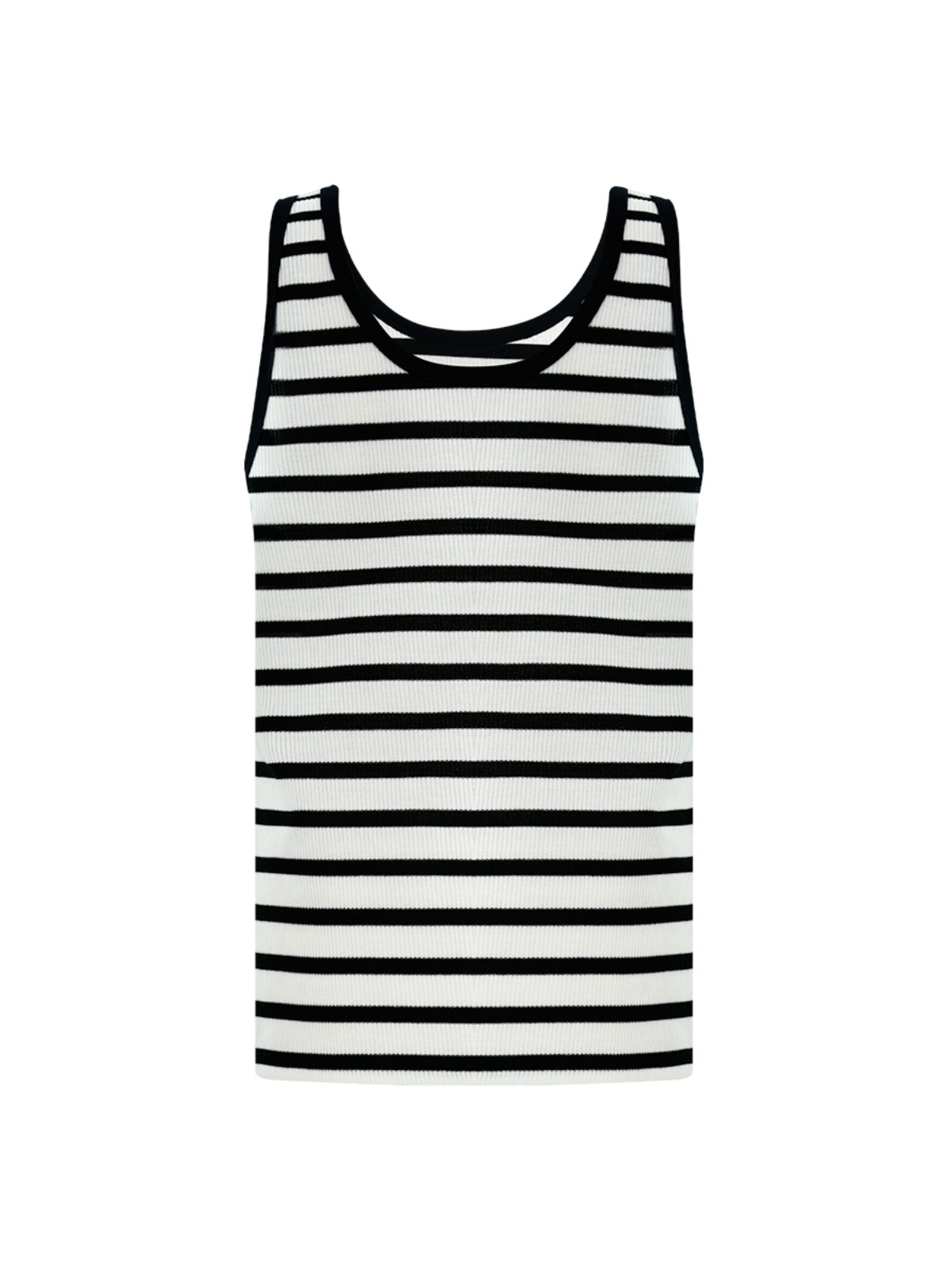 FUNKYFUN Contrasting Striped Vest