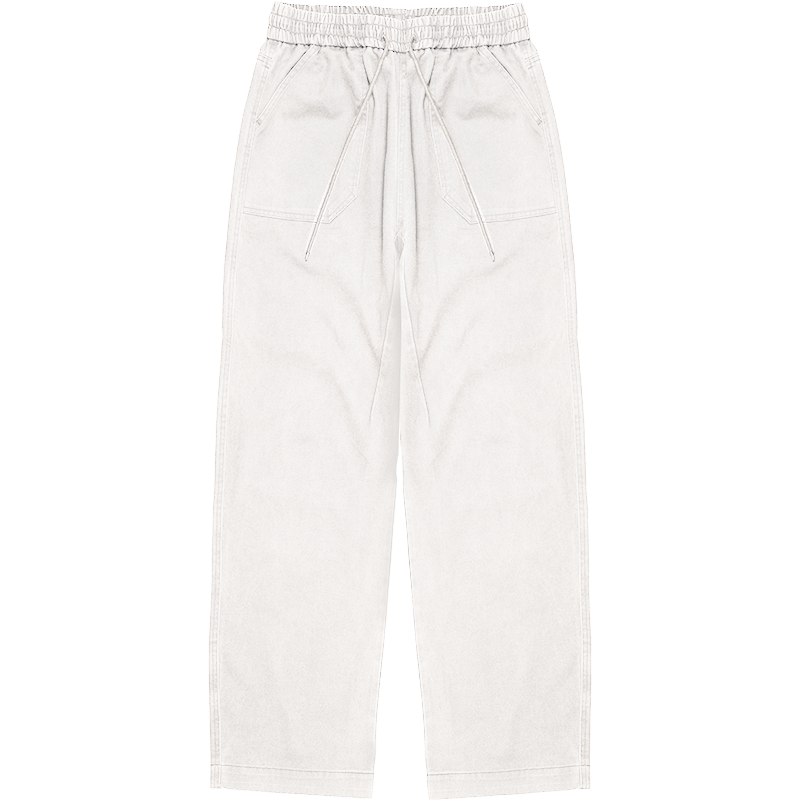 O3PARK Japanese Loose and Versatile Scimitar Silhouette Casual Pants