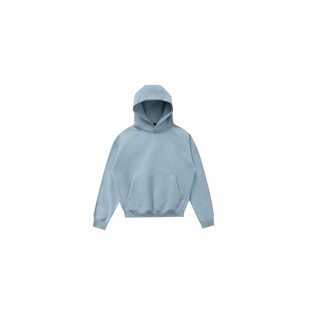 PLUS NO LOGO Vintage Simple Short Wide Hoodie